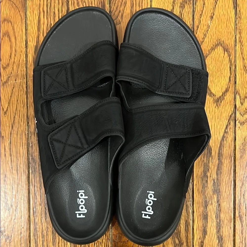 Floopi‎ Sandals Black Mens Size 12